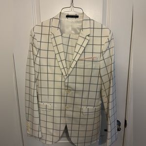FULL ZARA SUIT 38(blazer)/34(pant) NEW CONDITION